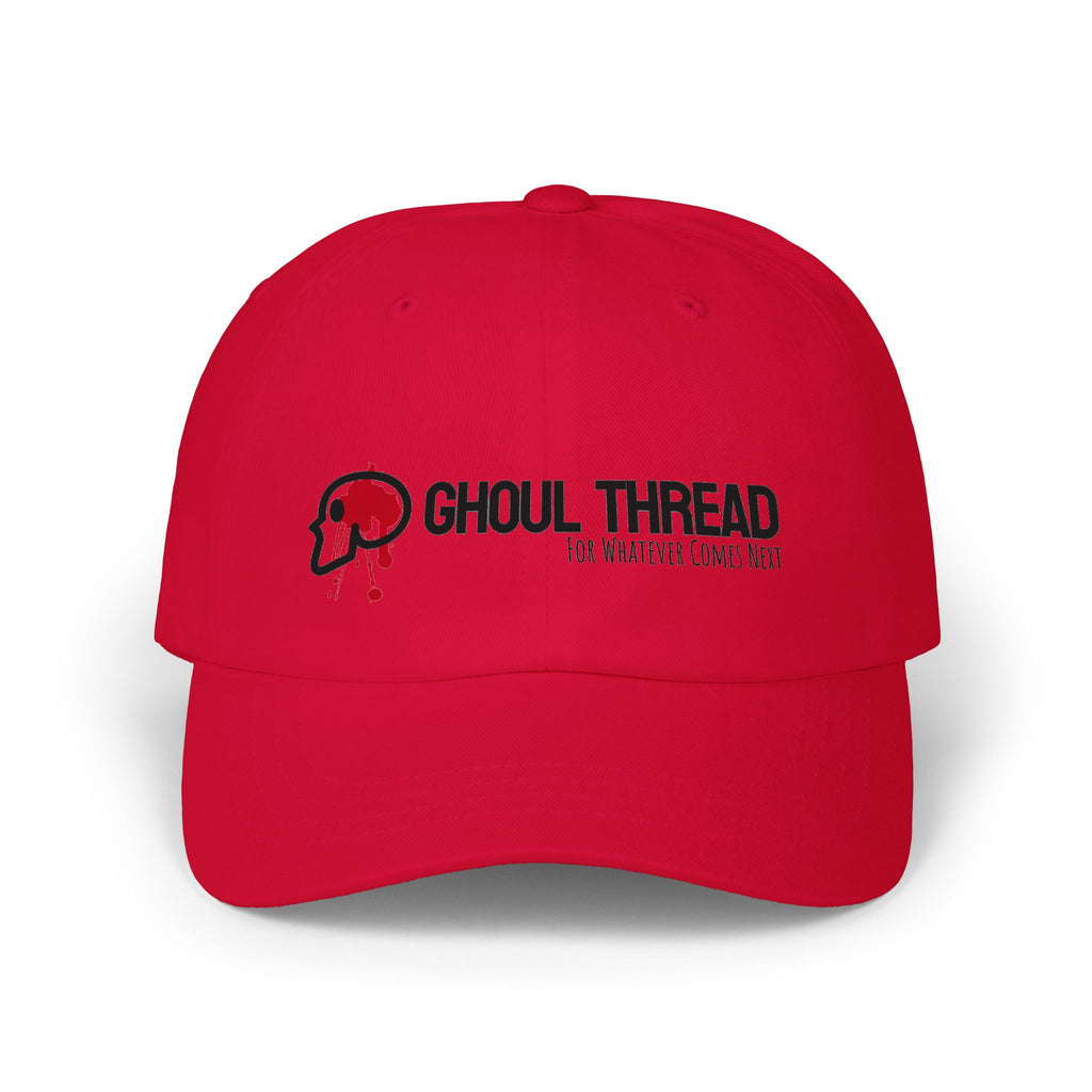 Ghoul Thread Embroidered 'Blood Logo' Dad Cap — Rugged Urban Baseball Hat