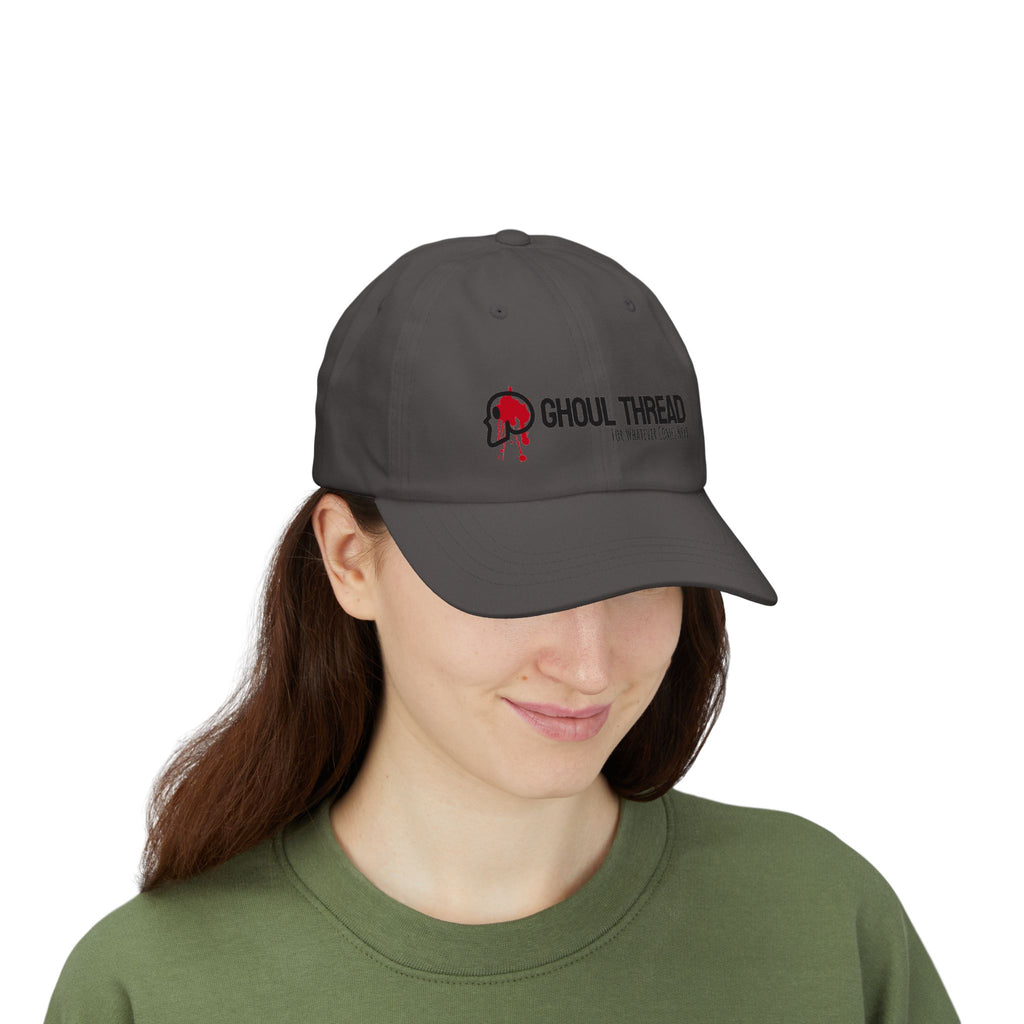Ghoul Thread Embroidered 'Blood Logo' Dad Cap — Rugged Urban Baseball Hat