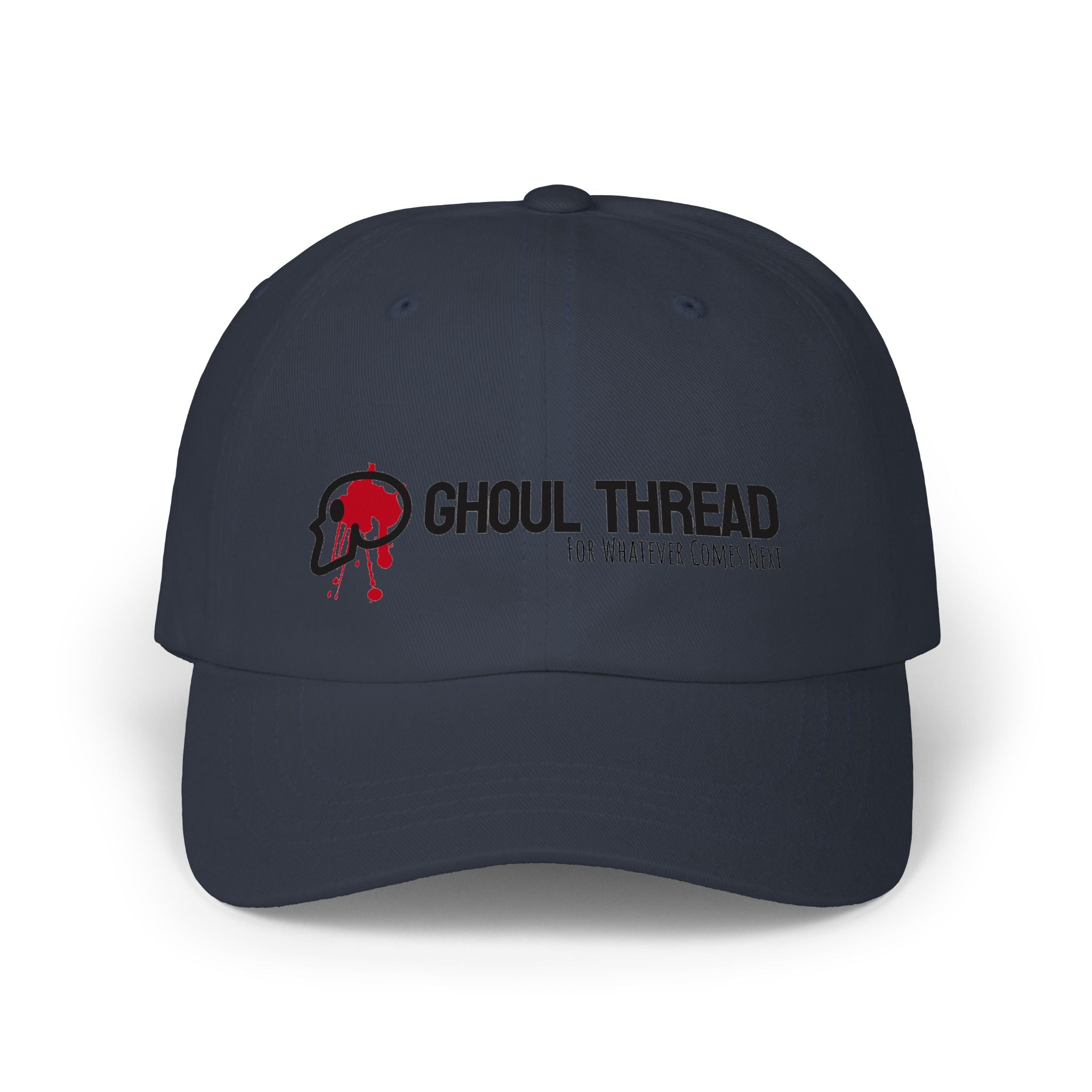 Ghoul Thread Embroidered 'Blood Logo' Dad Cap — Rugged Urban Baseball Hat