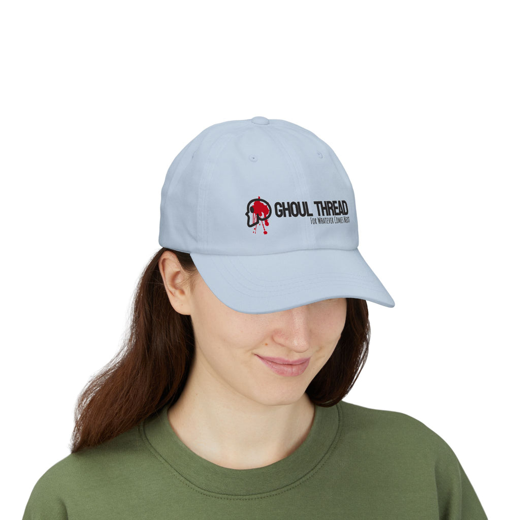 Ghoul Thread Embroidered 'Blood Logo' Dad Cap — Rugged Urban Baseball Hat