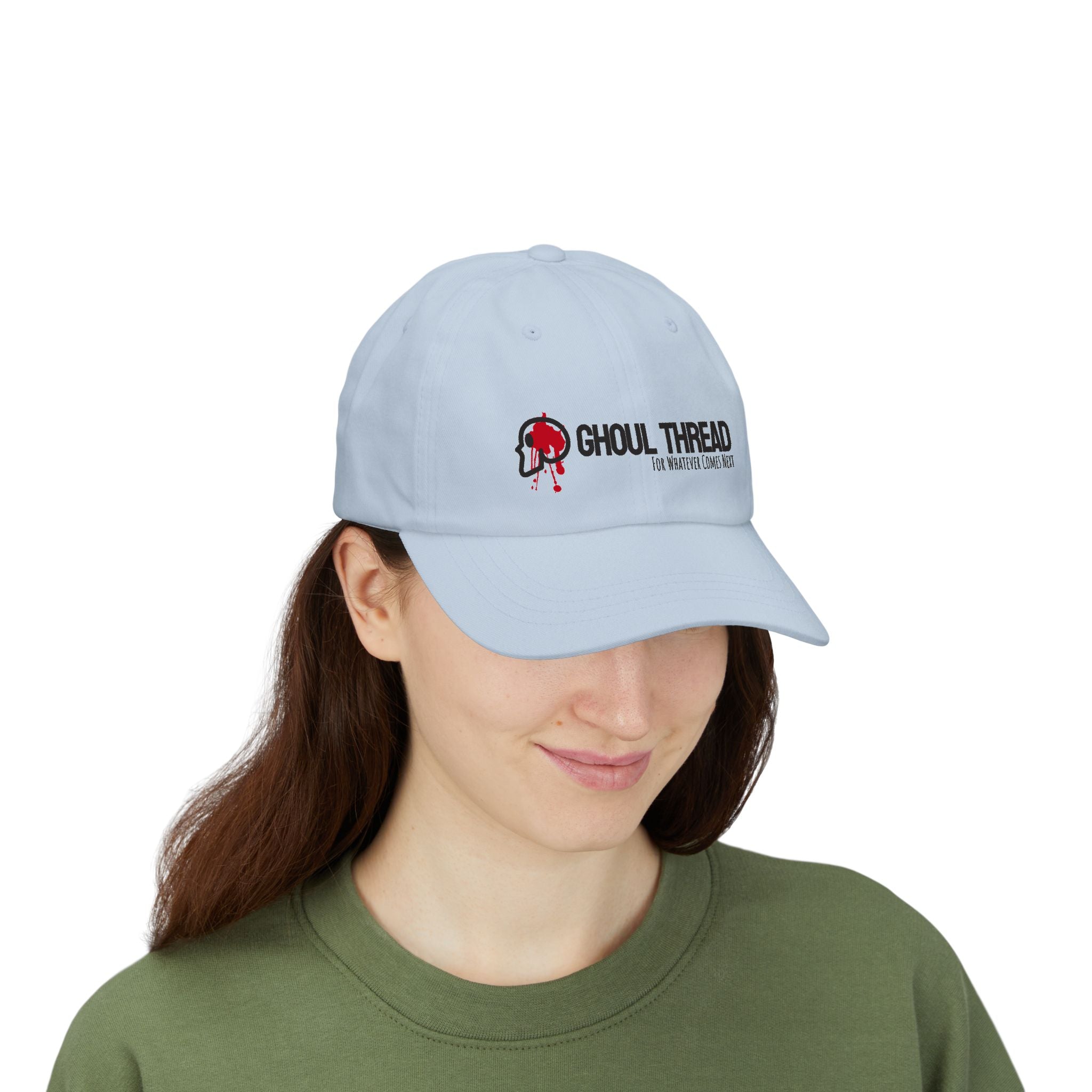 Ghoul Thread Embroidered 'Blood Logo' Dad Cap — Rugged Urban Baseball Hat