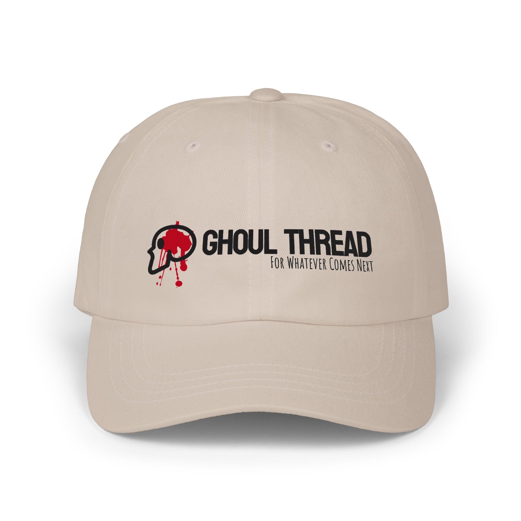 Ghoul Thread Embroidered 'Blood Logo' Dad Cap — Rugged Urban Baseball Hat