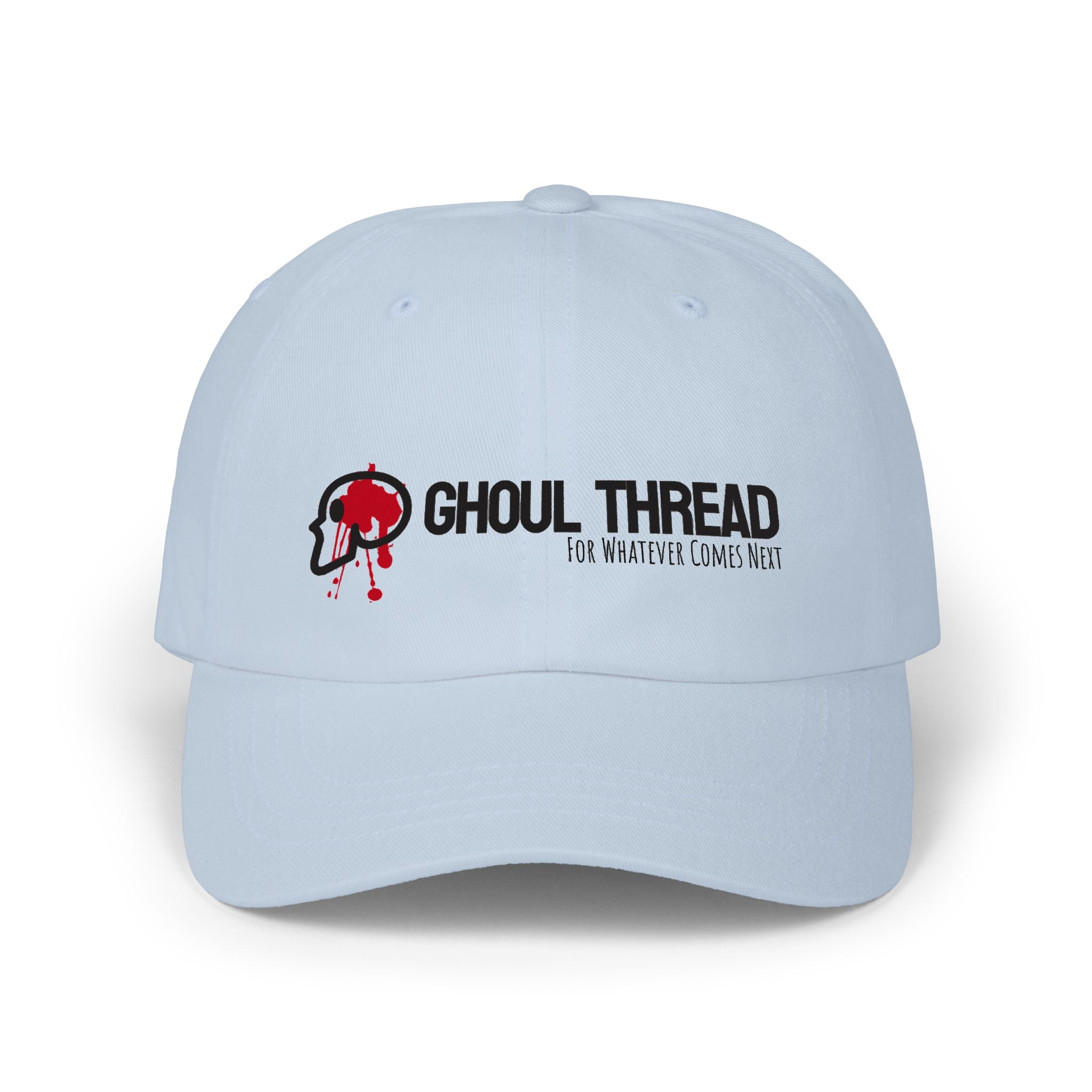 Ghoul Thread Embroidered 'Blood Logo' Dad Cap — Rugged Urban Baseball Hat