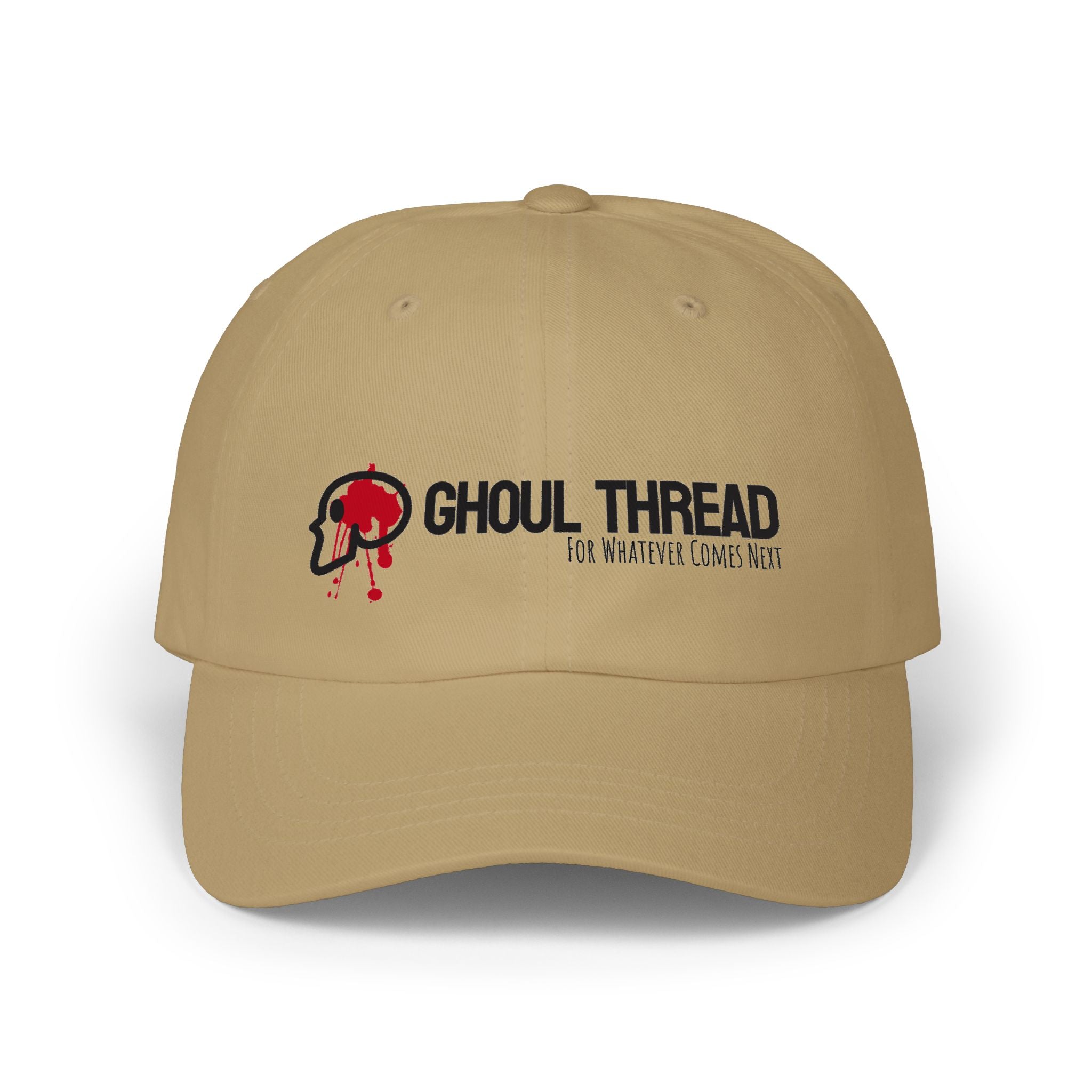 Ghoul Thread Embroidered 'Blood Logo' Dad Cap — Rugged Urban Baseball Hat