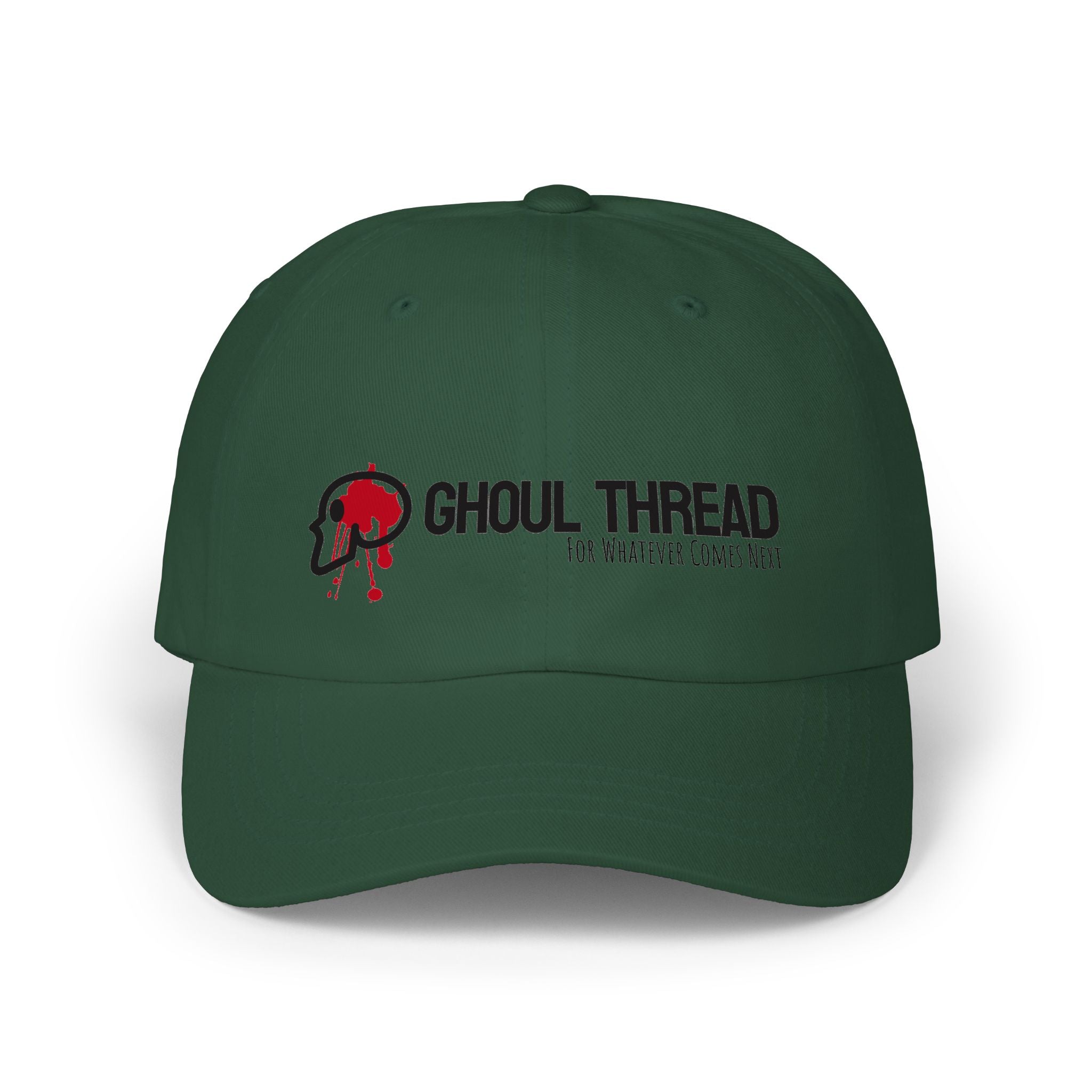 Ghoul Thread Embroidered 'Blood Logo' Dad Cap — Rugged Urban Baseball Hat