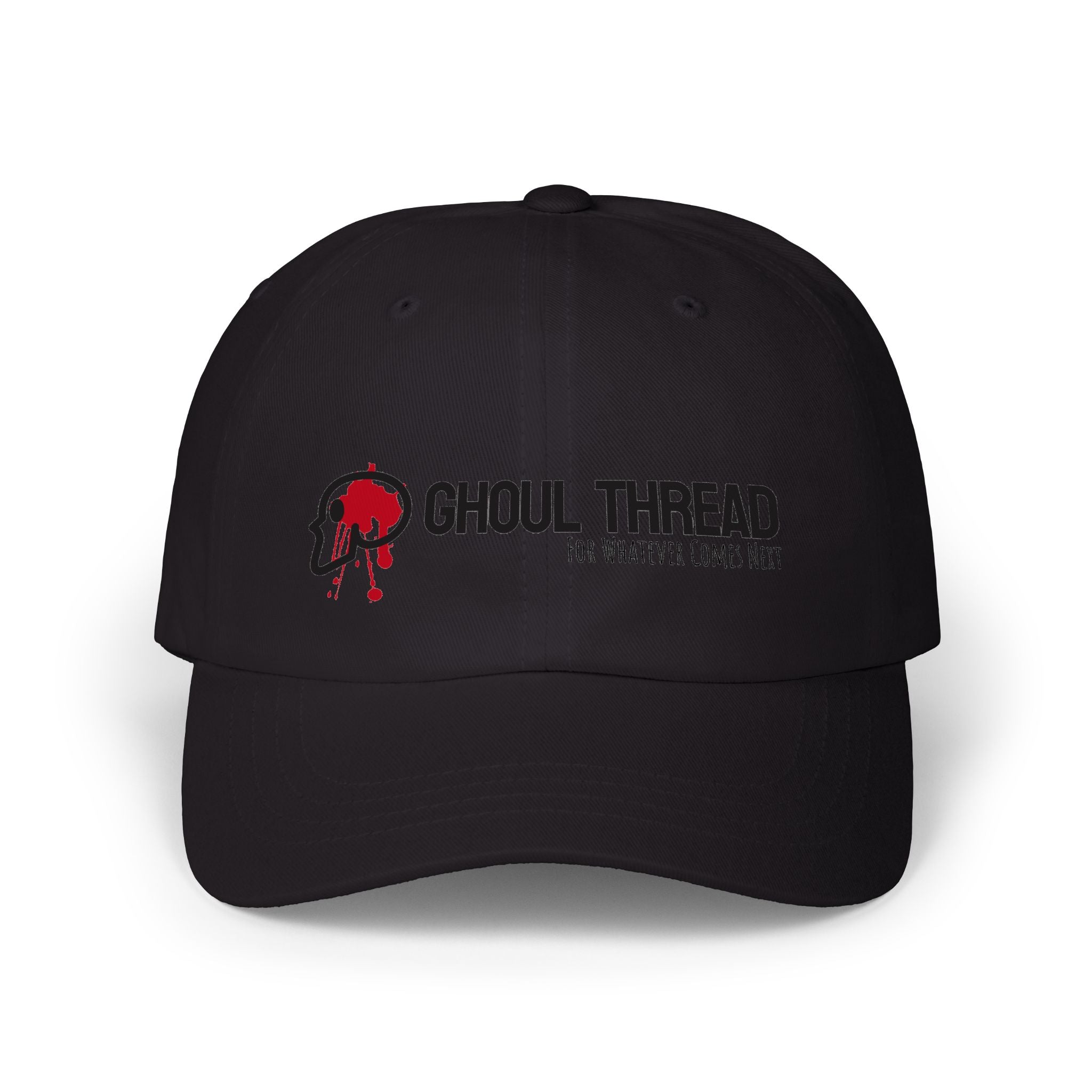 Ghoul Thread Embroidered 'Blood Logo' Dad Cap — Rugged Urban Baseball Hat