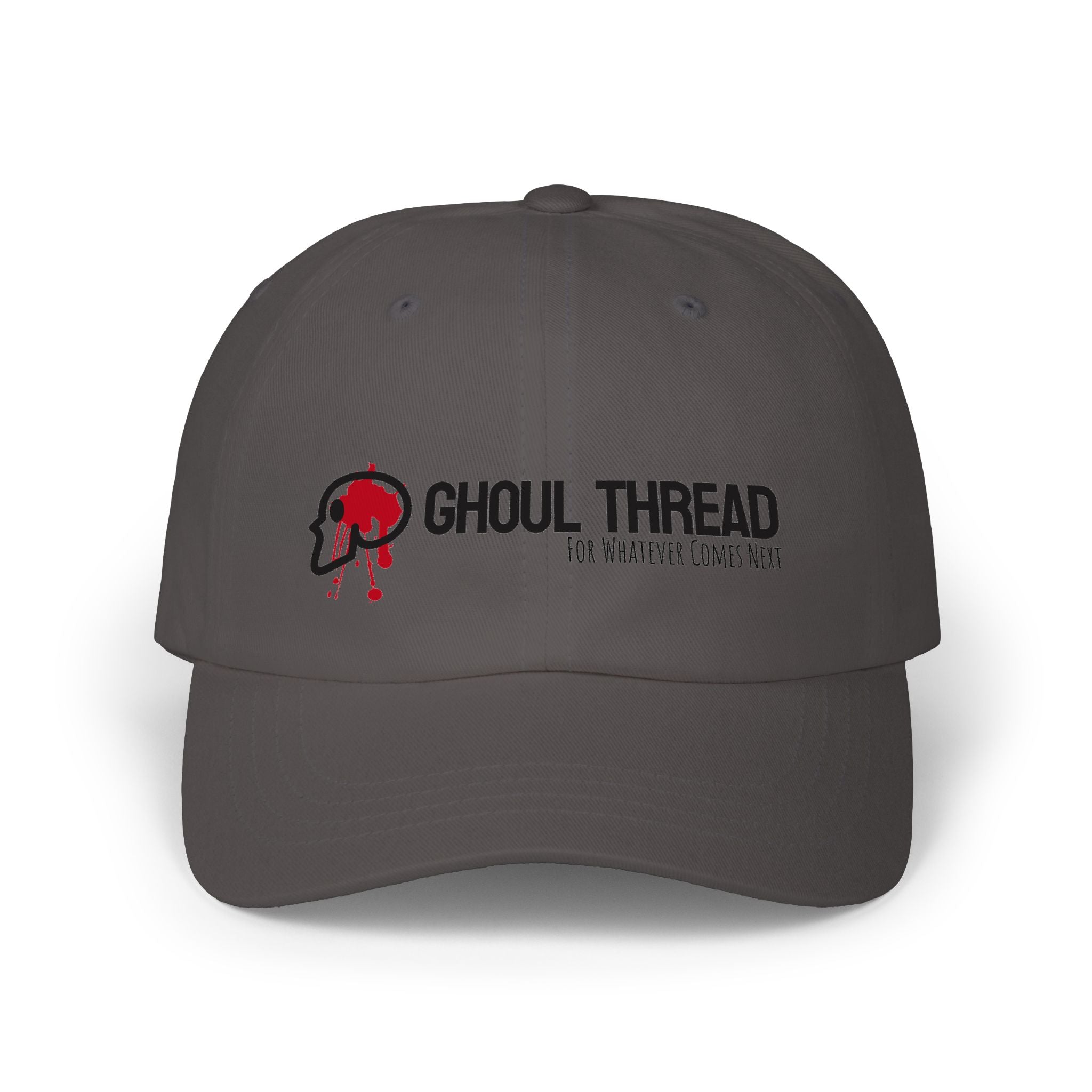 Ghoul Thread Embroidered 'Blood Logo' Dad Cap — Rugged Urban Baseball Hat