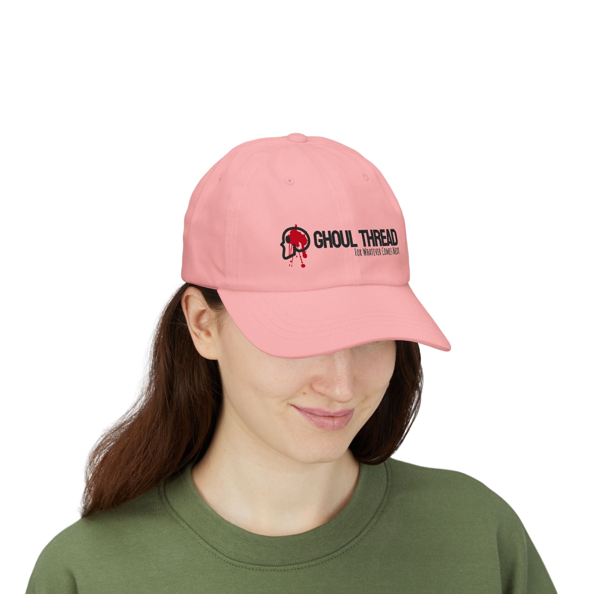 Ghoul Thread Embroidered 'Blood Logo' Dad Cap — Rugged Urban Baseball Hat
