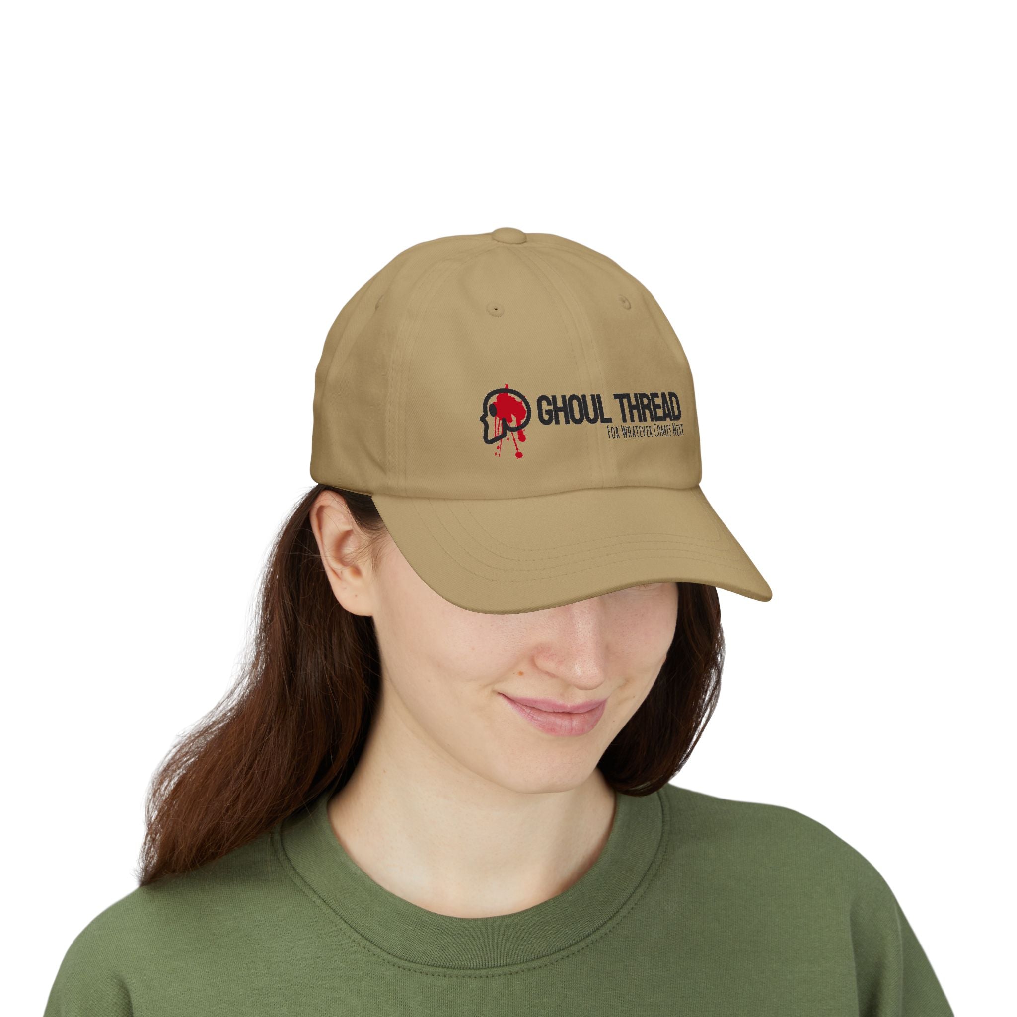 Ghoul Thread Embroidered 'Blood Logo' Dad Cap — Rugged Urban Baseball Hat