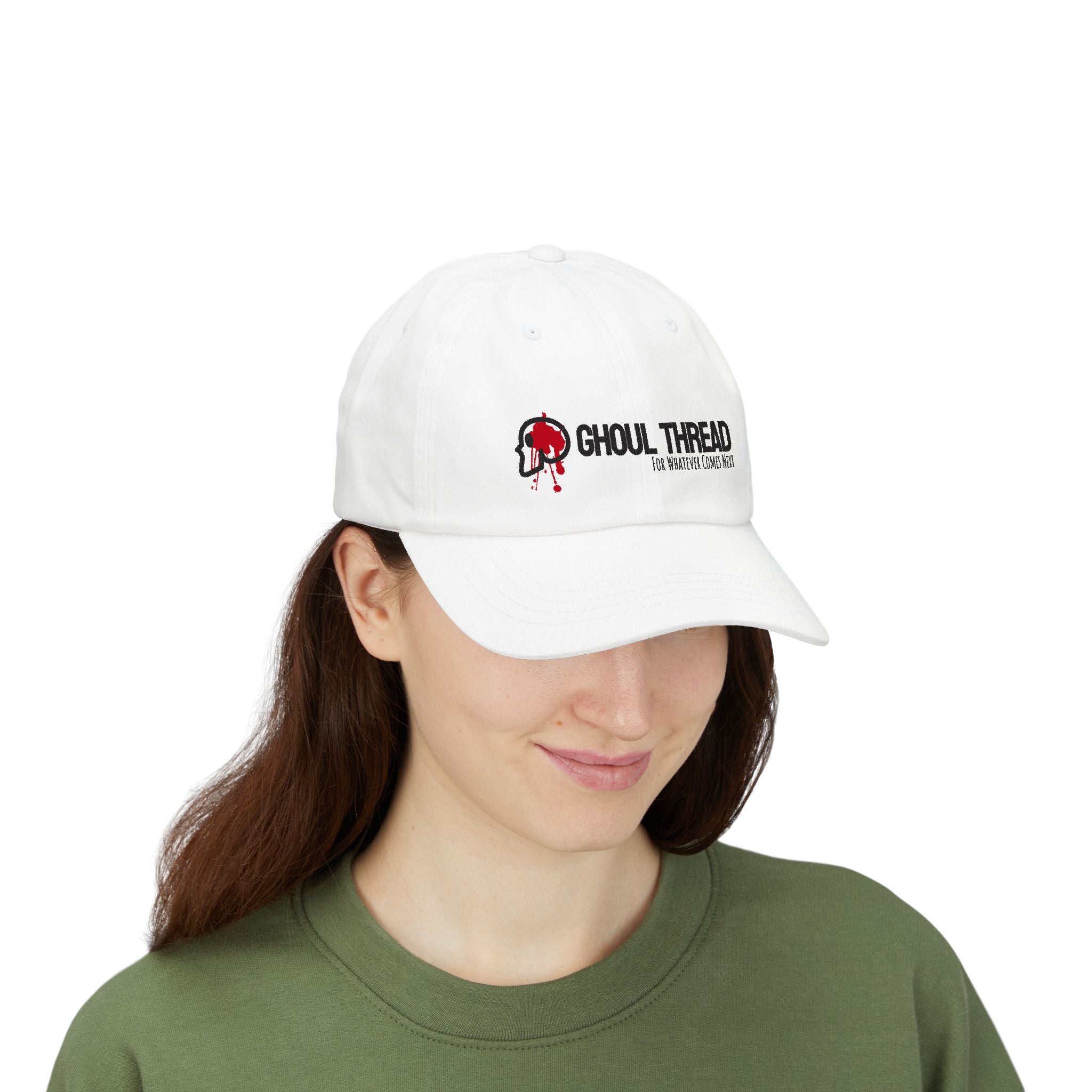 Ghoul Thread Embroidered 'Blood Logo' Dad Cap — Rugged Urban Baseball Hat