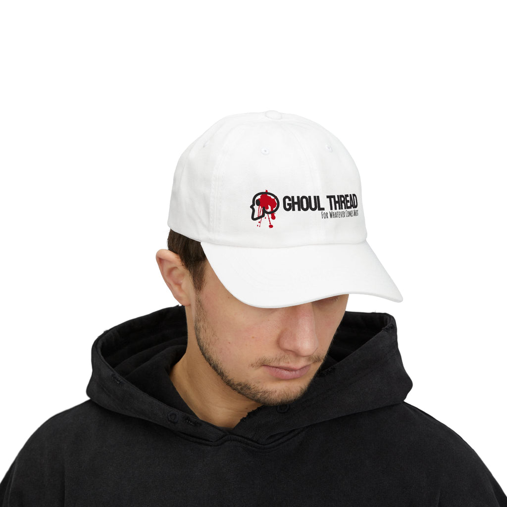Ghoul Thread Embroidered 'Blood Logo' Dad Cap — Rugged Urban Baseball Hat